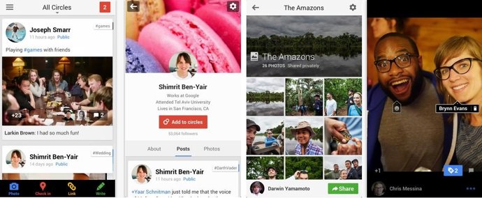 La nueva actualización de Google+
