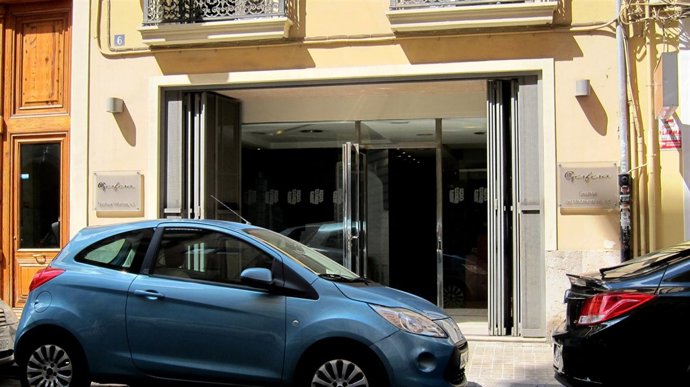 Fachada de la promotora donde se ha producido el suceso