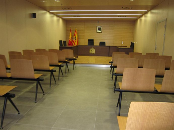 Una de las salas de vistas de la Ciudad de la Justicia