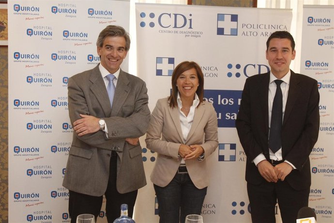 Pedro Marco, Ana Alós y Germán Barraqueta