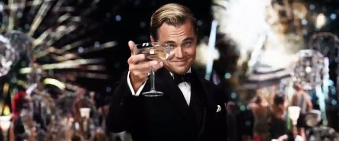 Leonardo DiCaprio en El gran Gatsby