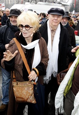 A actriz italiana Franca Rame