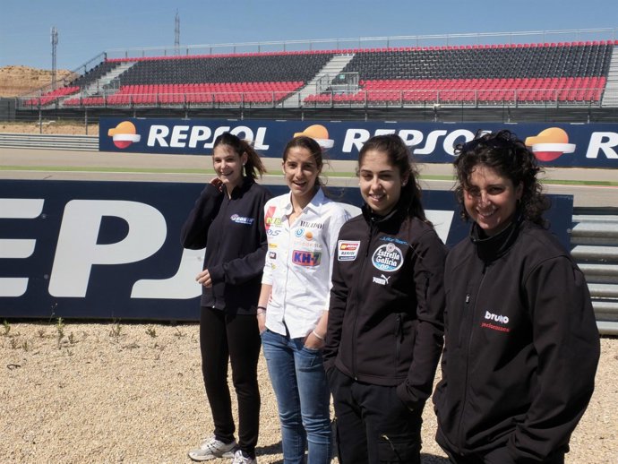 Las cuatro pilotos del CEV Repsol