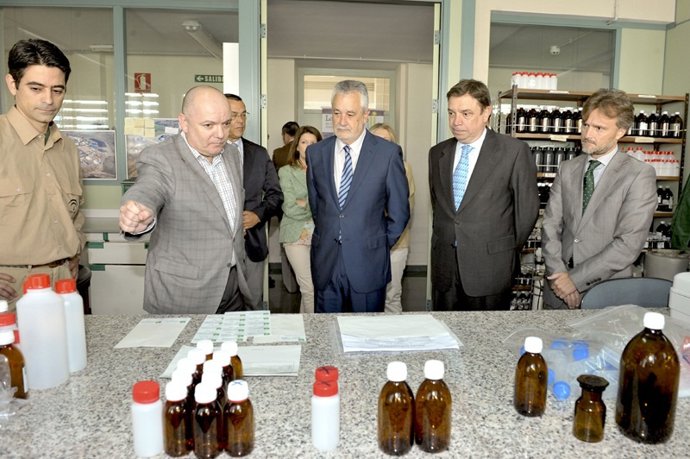 El presidente de la Junta de Andalucía, José Antonio Griñán, en Huelva.