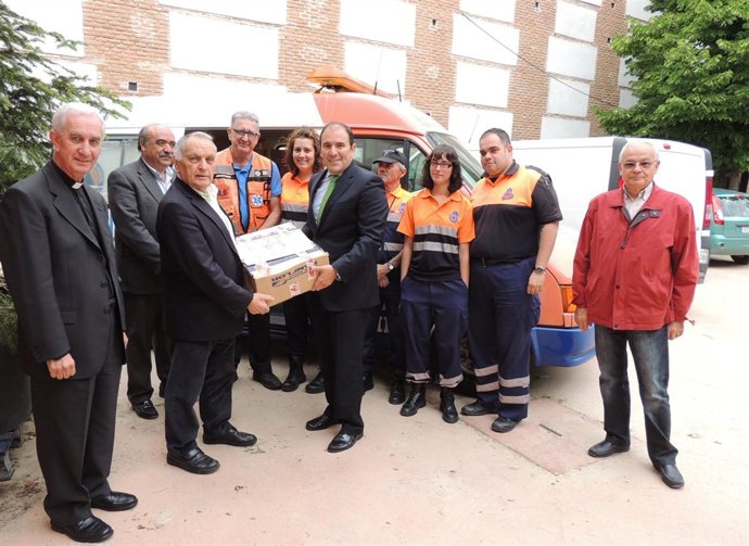 Entrega de alimentos en Alcalá