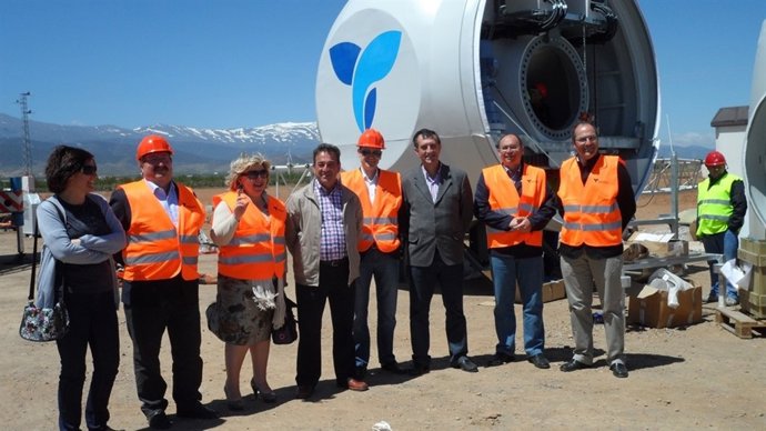 Inauguración del parque eólico de Eozen