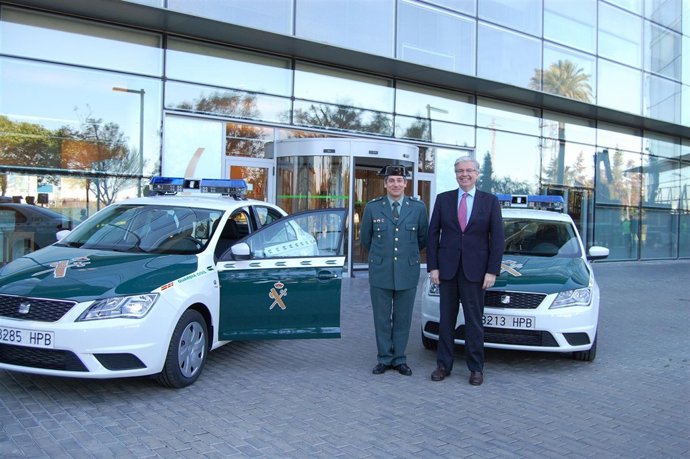 El comandante de la Guardia Civil A.Anelo y J.Cornet (CZFB)