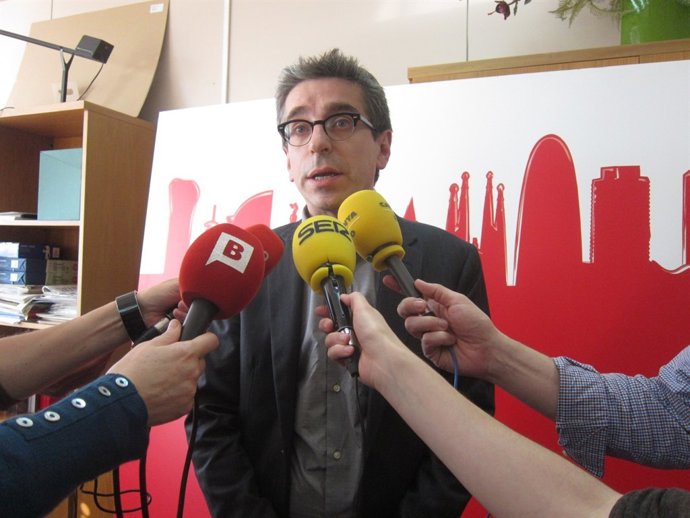 El líder del PSC en el Ayuntamiento, Jordi Martí