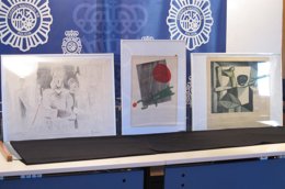 Cuadros de Picasso y Miró econtrados en Málaga