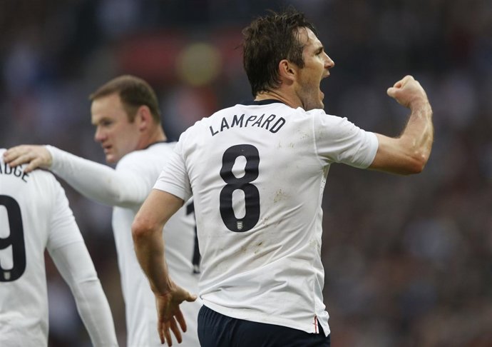 Frank Lampard con la selección inglesa