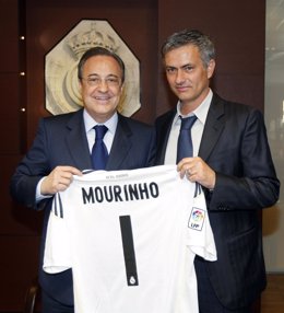 Florentino Pérez y José Mourinho