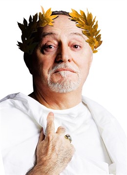 Moncho Borrajo caracterizado para la obra 'Golfus Hispanicus'