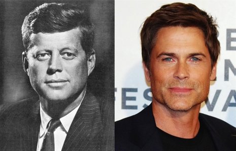 John Kennedy y Rob Lowe