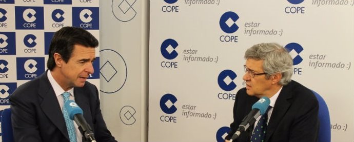 Ministro de Industria, José Manuel Soria, en la COPE