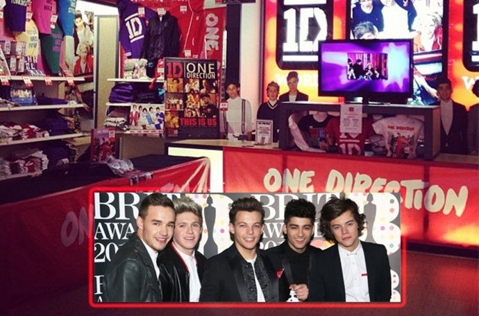 La tienda de One Direction 1D World y el grupo One Direction