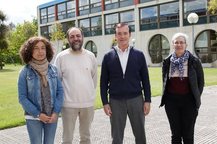 Ana Mendióroz, Alfredo Hoyuelos, Fermín González y Arantzazu Guruceaga.