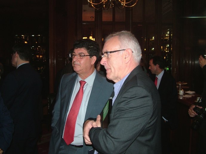 Diego Valderas y Cayo Lara, coordinador federal de IU