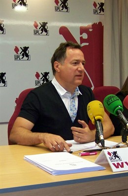 Alejandro  Valderas, en rueda de prensa.