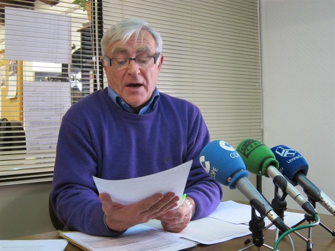 Joan Ribó durante la rueda de prensa 