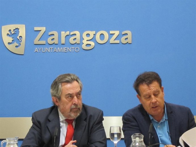 El alcalde Belloch y el concejal Jerónimo Blasco