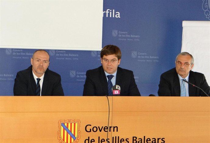 Miguel Tomàs, Martí Sansaloni y Manuel Yebra