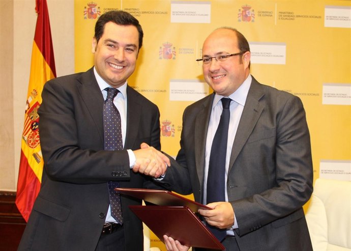 Juan Manuel Moreno y Pedro Antonio Sánchez