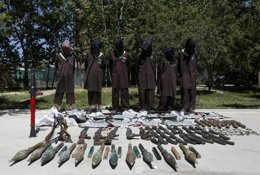 Detenidos terrotistas en Afganistán