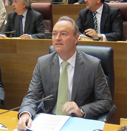 Fabra en su escaño de las Corts