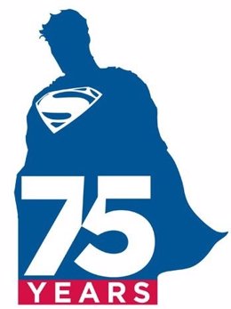 Logotipo de los 75 años de Superman