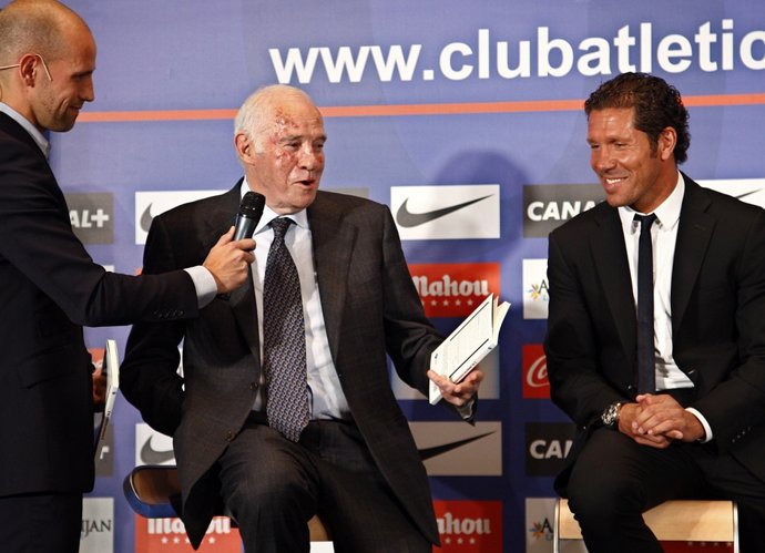 Luis Aragonés y Diego Pablo Simeone