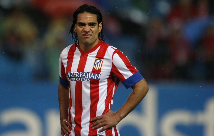 Radamel Falcao con el Atlético de Madrid