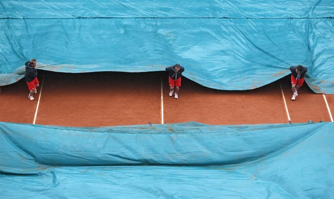 Lluvia en Roland Garros