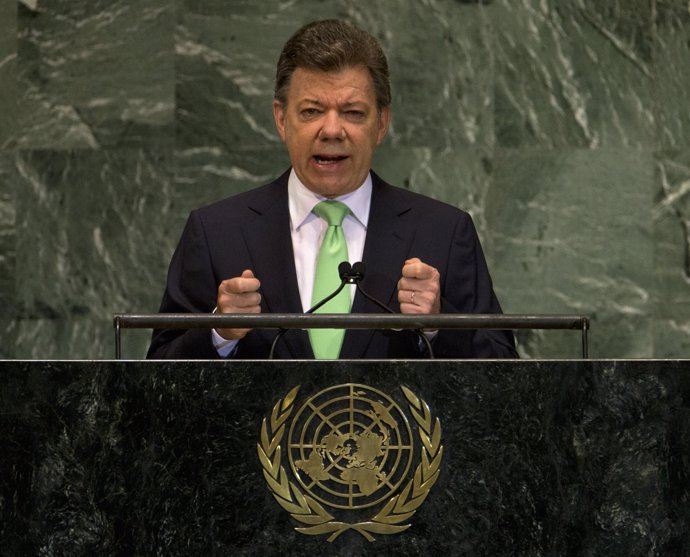 Juan Manuel Santos, en la ONU