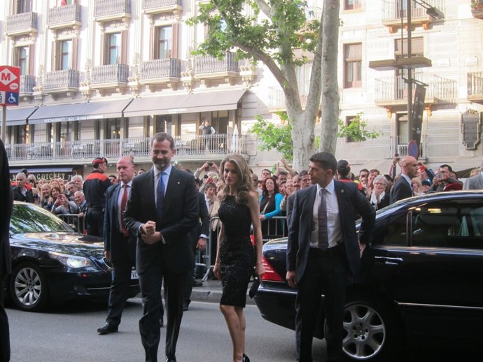 Visita de los Príncipes al Liceu