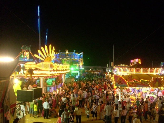 Atracciones en una feria