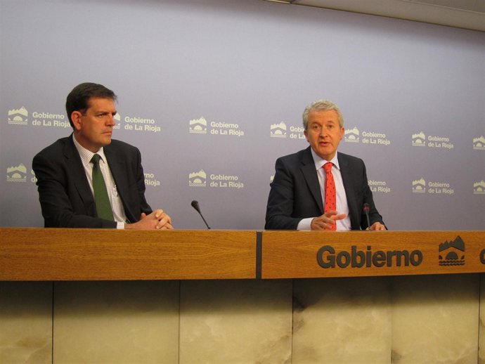 Emilio del Río, portavoz del Gobierno, e Íñigo Nagore consejero Agricultura