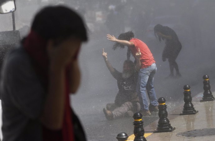 Heridos manifestación Turquía, Estambul