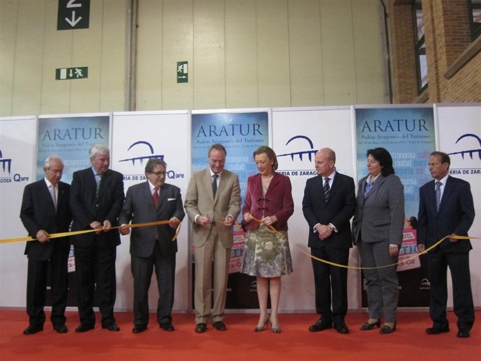 Inauguración del Salón ARATUR, este viernes en la Feria de Zaragoza.