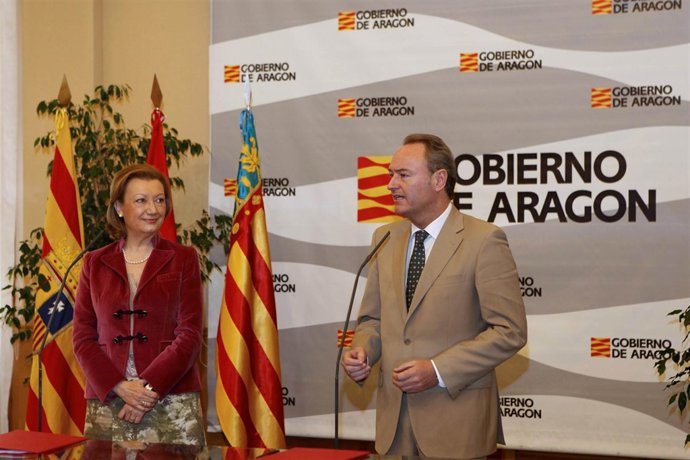Los presidentes de Aragón y Comunidad Valenciana apuestan por la colaboración