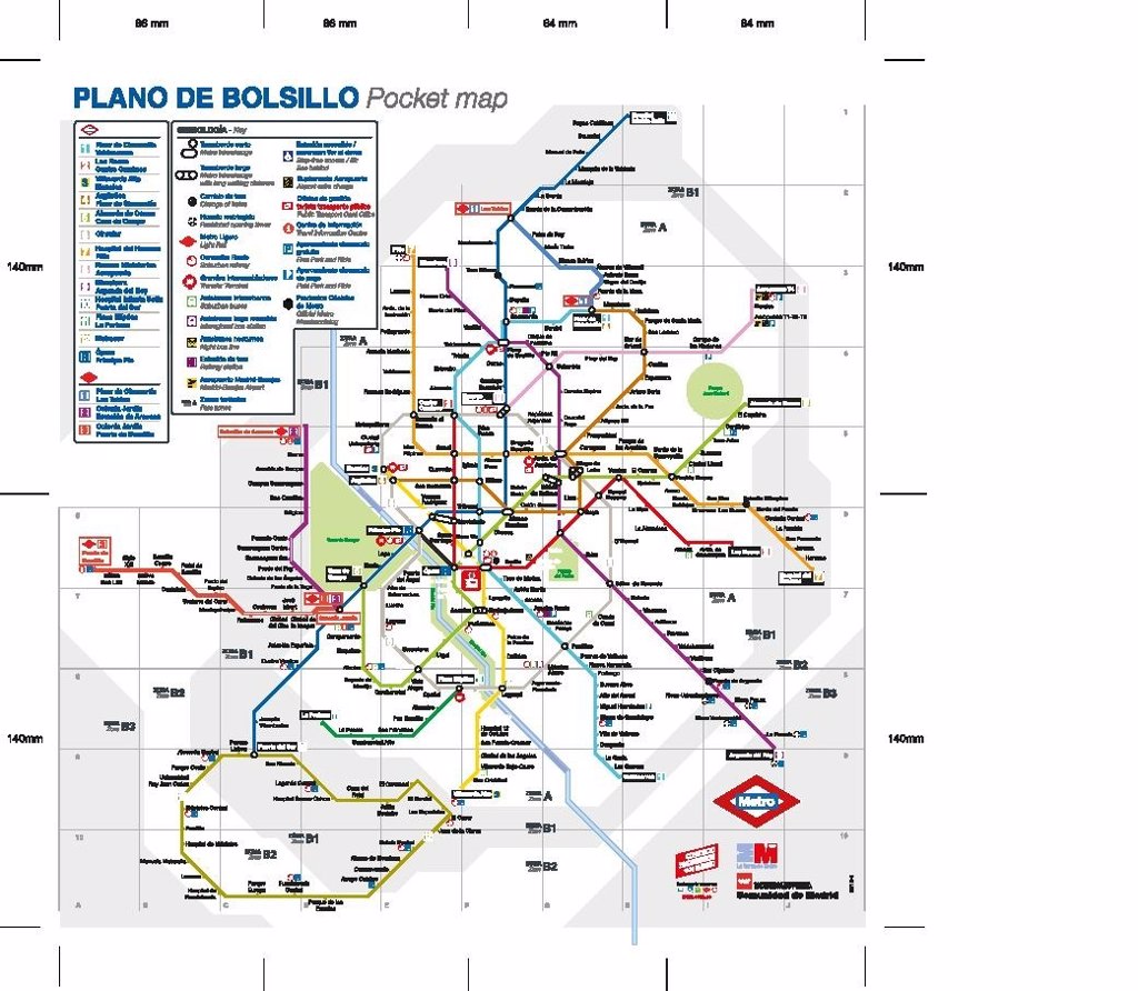 Metro De Madrid Cambia El Plano De Estaciones Del Suburbano Que Incluye Las Proporciones Geográficas 2836