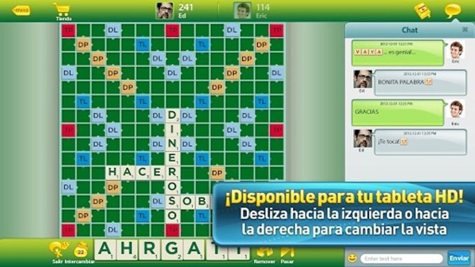 Scrabble aprende castellano para desbancar a Apalabrados