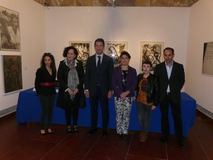 Fernando Gilet en la inauguración del Centro de Arte y Creación de Ses Voltes 