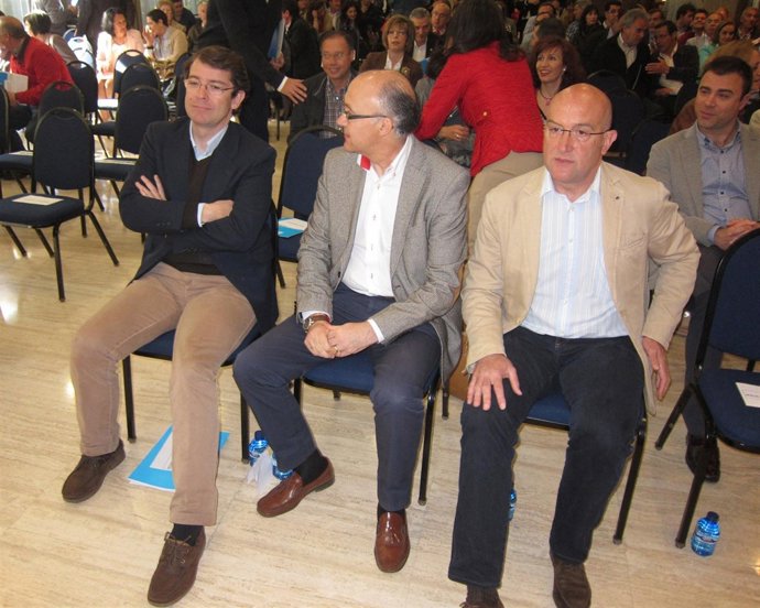 Alfonso Fernández Mañueco, Ramiro Ruiz Medrano y Jesús Julio Carnero