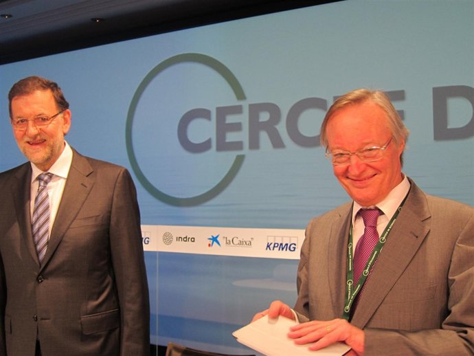 Josep Piqué (pte.Círculo de Economía), pte.Mariano Rajoy