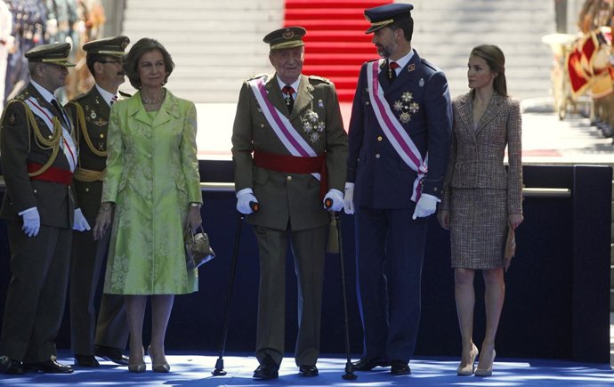La Familia Real en el acto del Día de las Fuerzas Armadas