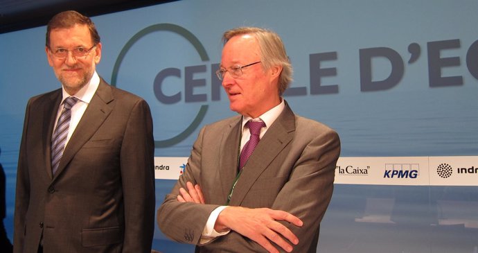 Pte.Mariano Rajoy, Josep Piqué (pte.Círculo de Economía)