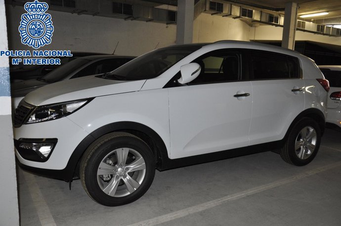 Vehículo incautado en la Operación Midas