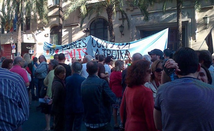Concentración contra la Troika en Valencia