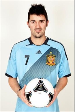 David Villa Con La Segunda Equipación