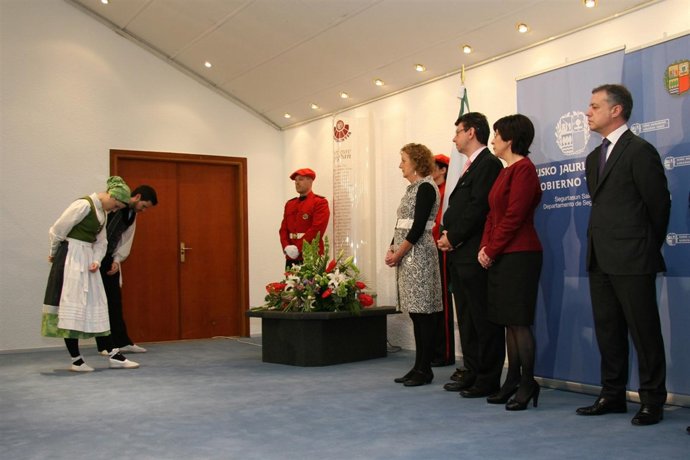 Lehendakari. Iñigo Urkullu en un acto de homenaje a ertzainas fallecidos 